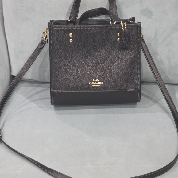 Coach Black Leather Handbag - Picture 4 of 5